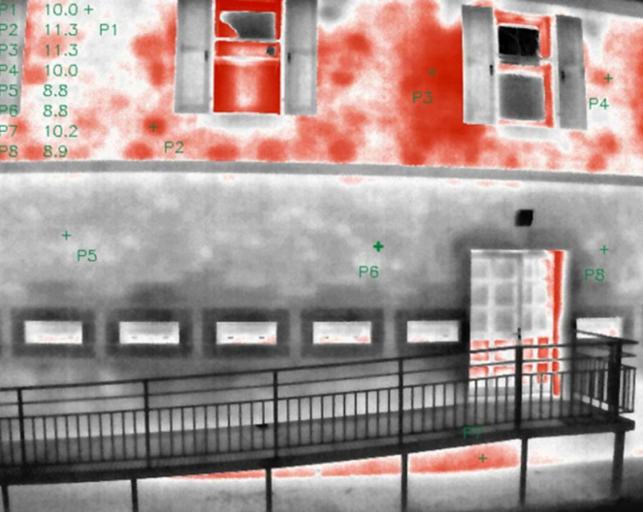 Diagnostic fuite thermique par drone