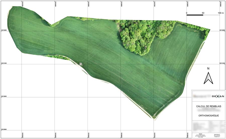 Relevé topographique par drone